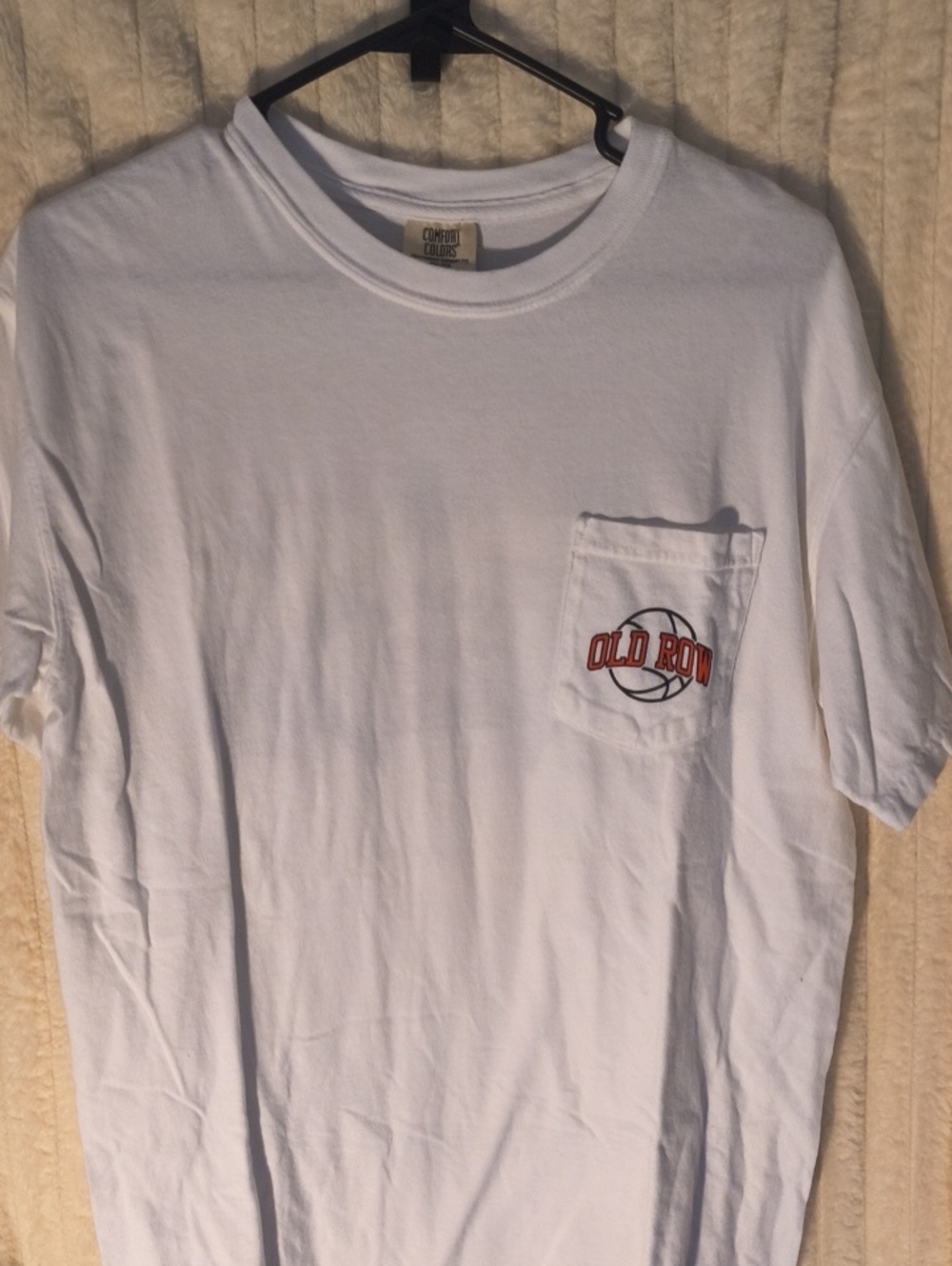 Old Row Vintage Legends  Basketball White Pocket Tee for Men
